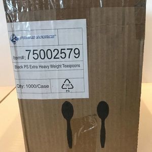 Prime Source Black Extra Heavy Weight Teaspoons